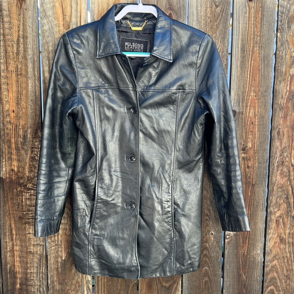 Wilsons Leather Jackets & Blazers - Y2K Wilsons Leather Pelle Studio Black Jacket. Women size M